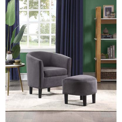 Chair | Take a Seat Churchill Accent Chair with Ottoman | Ultimate Comfort & Style | Sturdy Frame | High-Density Foam | Easy Maintenance | CasaFoyer | casafoyer.myshopify.com