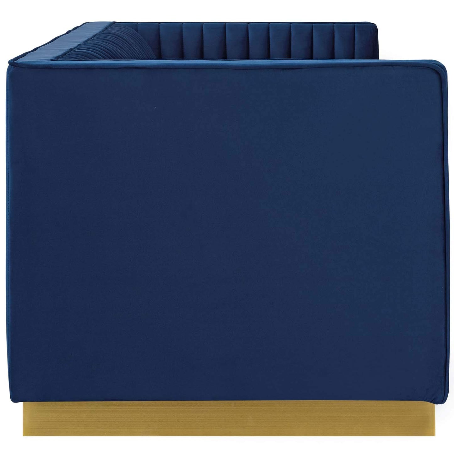 sofas | CasaFoyer Sanguine Performance Velvet Sofa | Retro-Modern Design | Stain-Resistant Upholstery | Comfortable & Supportive | Gold Stainless Steel Base | casafoyer.myshopify.com