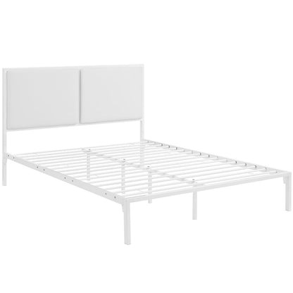 adjustable bed bases | CasaFoyer Della Platform Bed - King Size | Reinforced Steel Frame | Upholstered Headboard | Compatible with Memory Foam, Spring, Latex, Hybrid | 1300lbs Weight Capacity | Non-Marking Foot Caps | Modern Design | casafoyer.myshopify.com