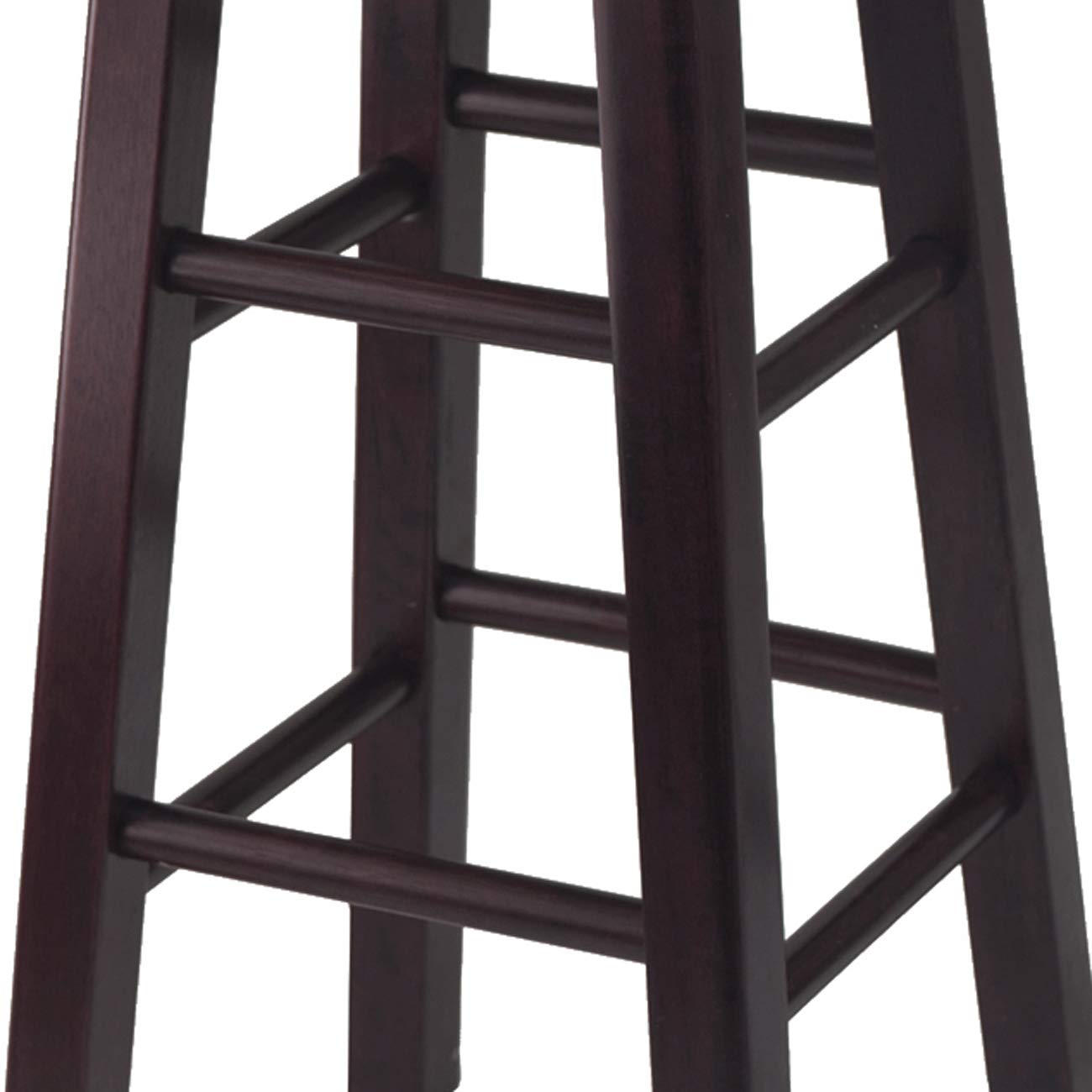 barstools | CasaFoyer Sophisticated Espresso Bar Stools - Set of 2 | Solid Wood | 13 Seat Diameter | 29.1H | Stylish Square Legs | 220lbs Weight Capacity | casafoyer.myshopify.com