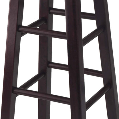 barstools | CasaFoyer Sophisticated Espresso Bar Stools - Set of 2 | Solid Wood | 13 Seat Diameter | 29.1H | Stylish Square Legs | 220lbs Weight Capacity | casafoyer.myshopify.com
