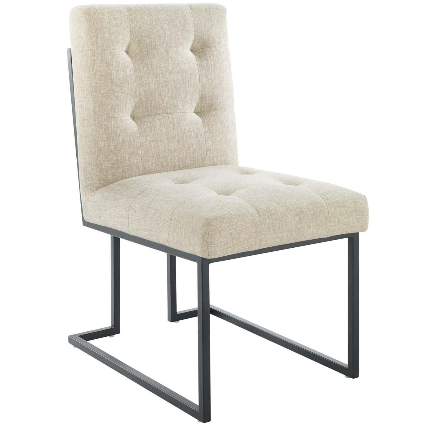 barstools | CasaFoyer Privy Black Stainless Steel Dining Chair | Elegant Deco Style | Soft Polyester Upholstery | Matte Black Geometric Base | 331 lbs Weight Capacity | Fully Assembled | casafoyer.myshopify.com
