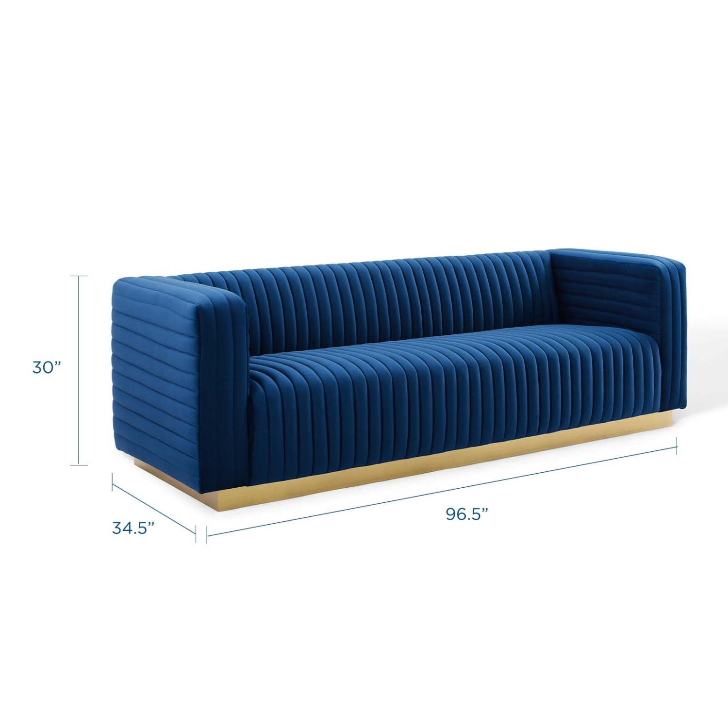 home office desk chairs | CasaFoyer Charisma Channel Tufted Performance Velvet Sofa | Vintage Glamour Design | Stain-Resistant Fabric | Luxurious Seating | Gold Stainless Steel Base | casafoyer.myshopify.com