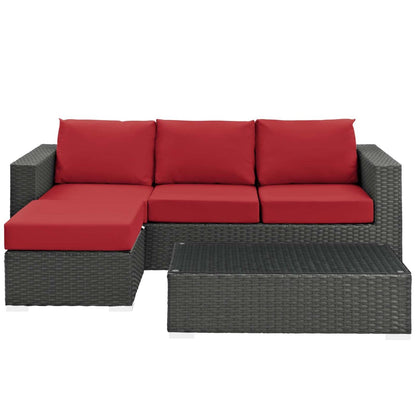 Patio Furniture Sets | Sojourn Outdoor Patio Furniture Collection | Sunbrella Cushions | Synthetic Rattan | UV Protection | Aluminum Frame | Coffee Table, Ottoman, Sofa | casafoyer.myshopify.com