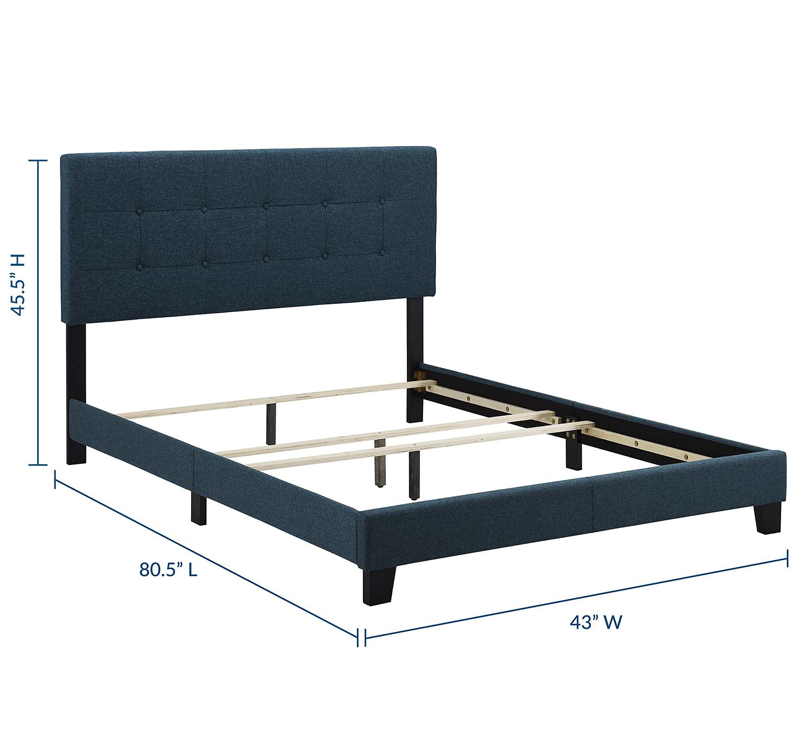 Bed | CasaFoyer Amira Twin Bed | Cozy & Stylish Sleeping Space | Chic Design | Button-Tufted Headboard | Sturdy Wood Frame | Fits Memory Foam, Spring, Latex & Hybrid Mattresses | Non-Marking Foot Caps | 800 lbs Weight Capacity | casafoyer.myshopify.com