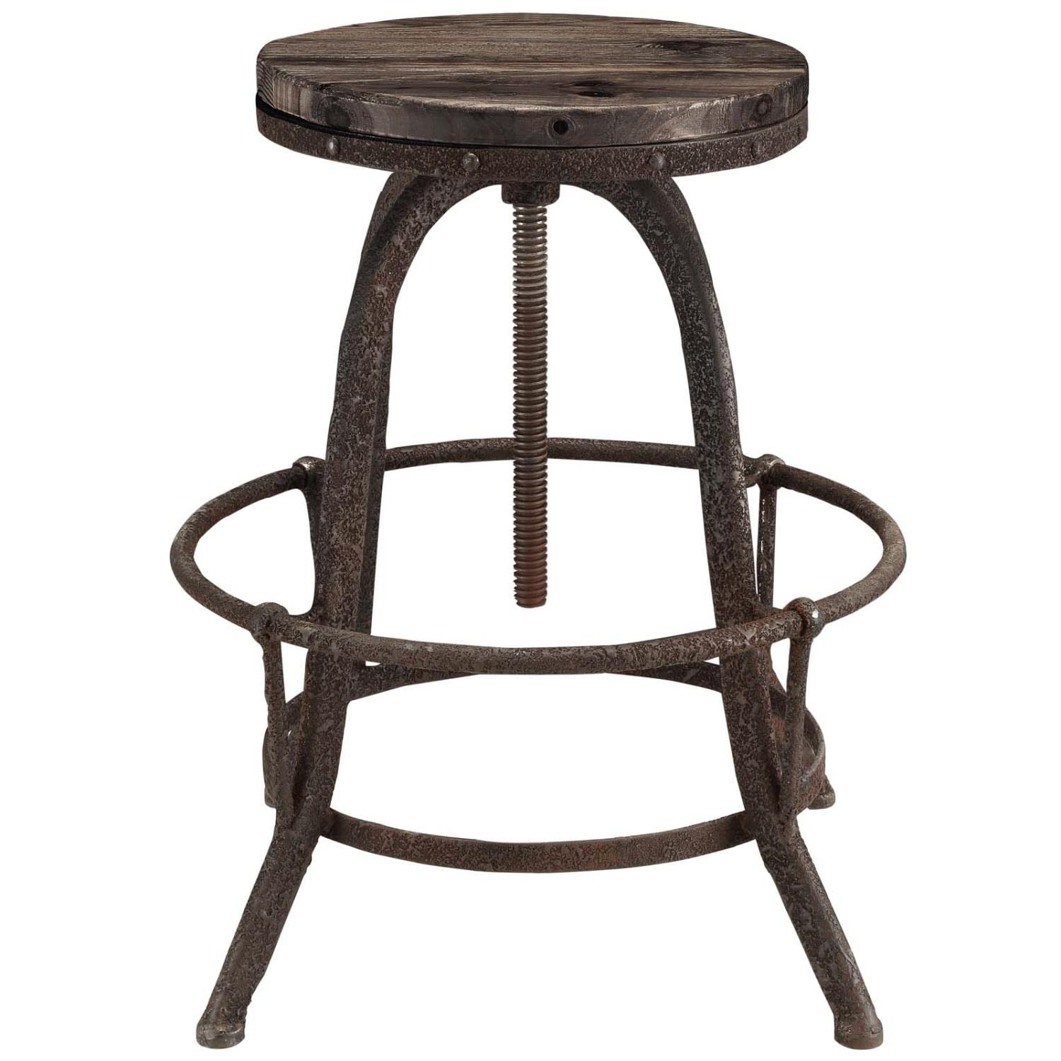 barstools | CasaFoyer Collect | Industrial Modern Counter Stool Set of 4 | Pine Wood Top | Cast Iron Stand | Foot Ring | Create Lasting Memories | casafoyer.myshopify.com