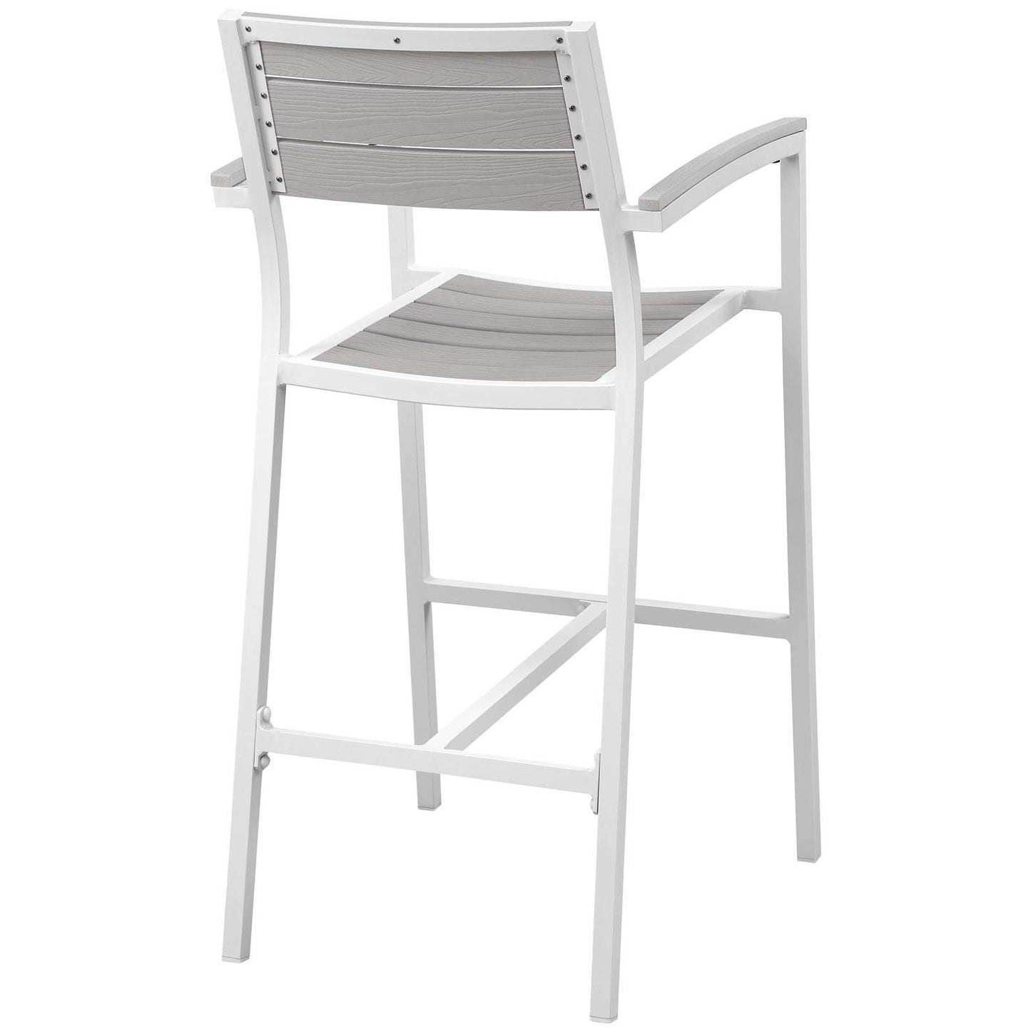 kitchen and dining room sets | CasaFoyer Maine Outdoor Patio Dining Furniture Collection | Synthetic Wood Grain Plank Boards | Aluminum Frame | Contemporary Design | Ideal for Outdoor Dining | Includes Bar Table and Bar Stools | casafoyer.myshopify.com