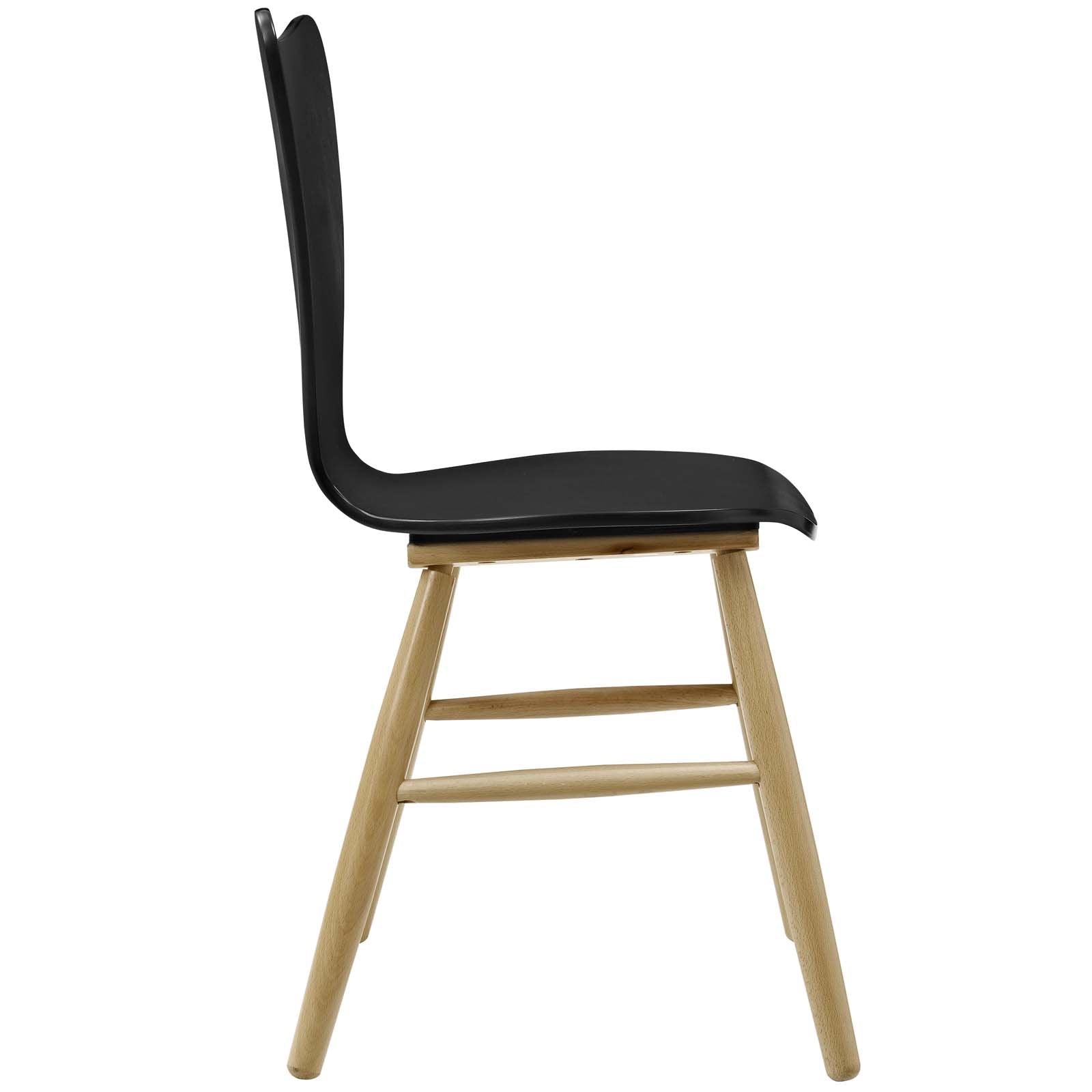 Chair | Cascade Dining Chair | Mid-Century Modern Design | Contoured Seat | Flared Back | Beechwood Legs | 331lb Capacity | Versatile & Stylish | casafoyer.myshopify.com