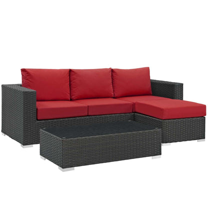 Patio Furniture Sets | Sojourn Outdoor Patio Furniture Collection | Sunbrella Cushions | Synthetic Rattan | UV Protection | Aluminum Frame | Coffee Table, Ottoman, Sofa | casafoyer.myshopify.com