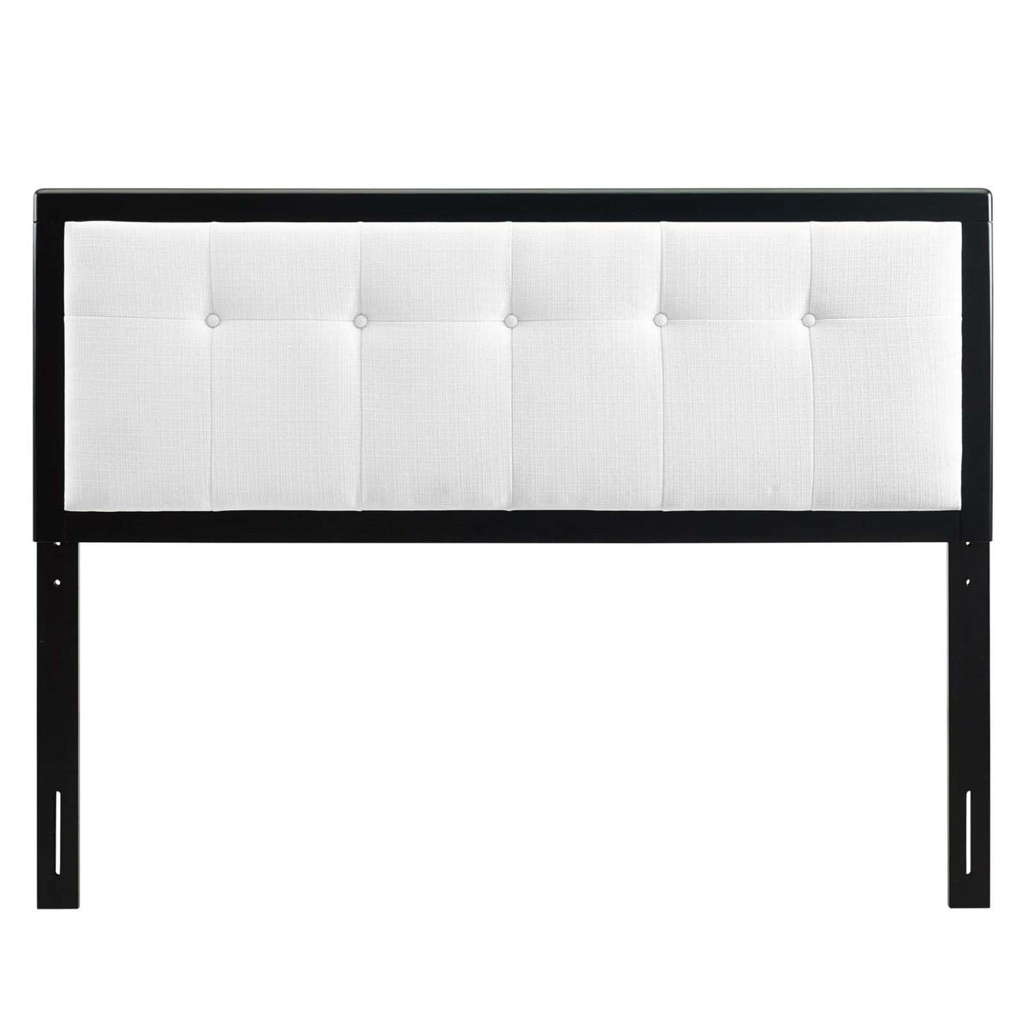 Bed | CasaFoyer Draper Tufted Wood Twin Headboard | Contemporary Charm | Vintage Accents | Natural Beauty | Compatible with Billie and Margo Bed Frames | High-Quality Materials | Personalized and Interchangeable Look | Easy Assembly | Black White | casafoyer.myshopify.com