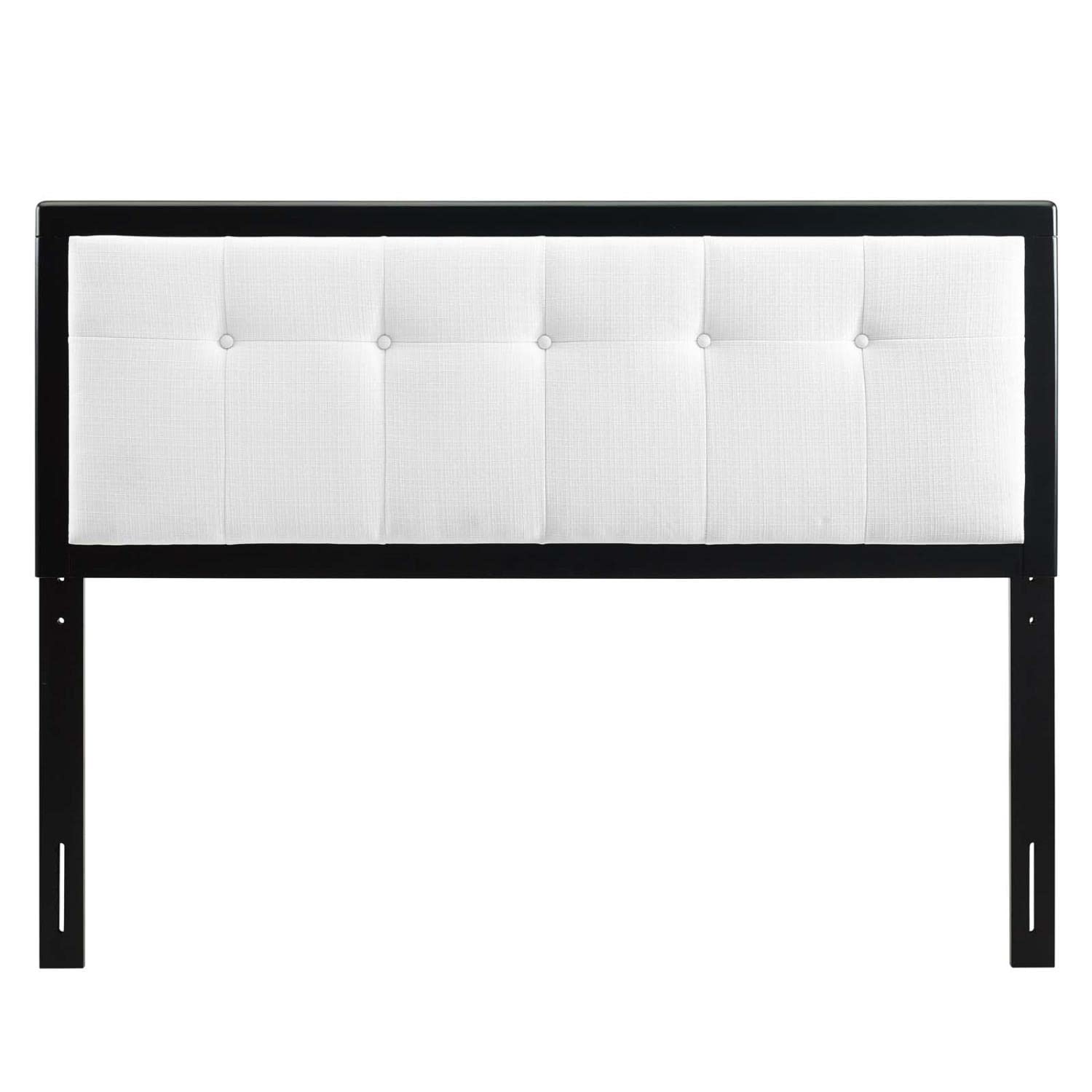 Bed | CasaFoyer Draper Tufted Wood Twin Headboard | Contemporary Charm | Vintage Accents | Natural Beauty | Compatible with Billie and Margo Bed Frames | High-Quality Materials | Personalized and Interchangeable Look | Easy Assembly | Black White | casafoyer.myshopify.com