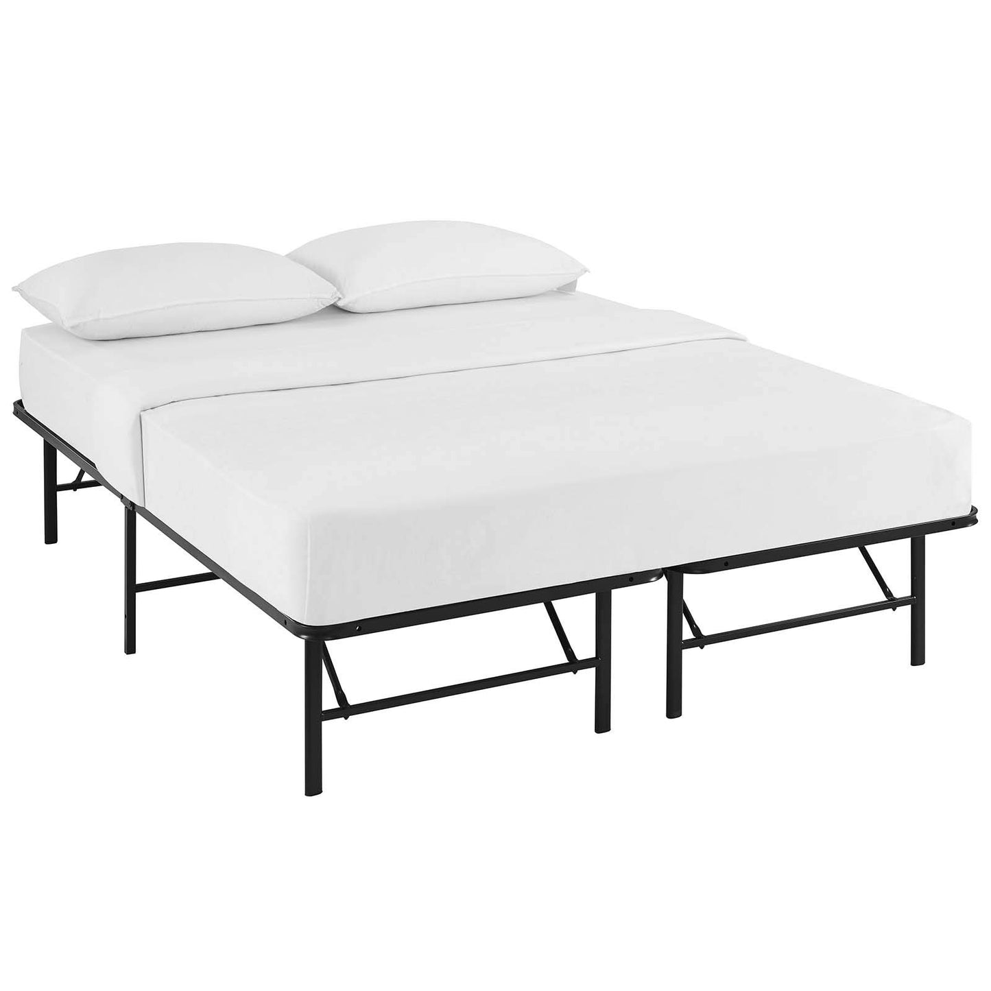 Bed | CasaFoyer Horizon Metal Bed Frame | Stainless Steel, 14 Clearance, 1300 lbs Capacity | No Box Spring Needed | Easy Assembly | Queen Size | casafoyer.myshopify.com