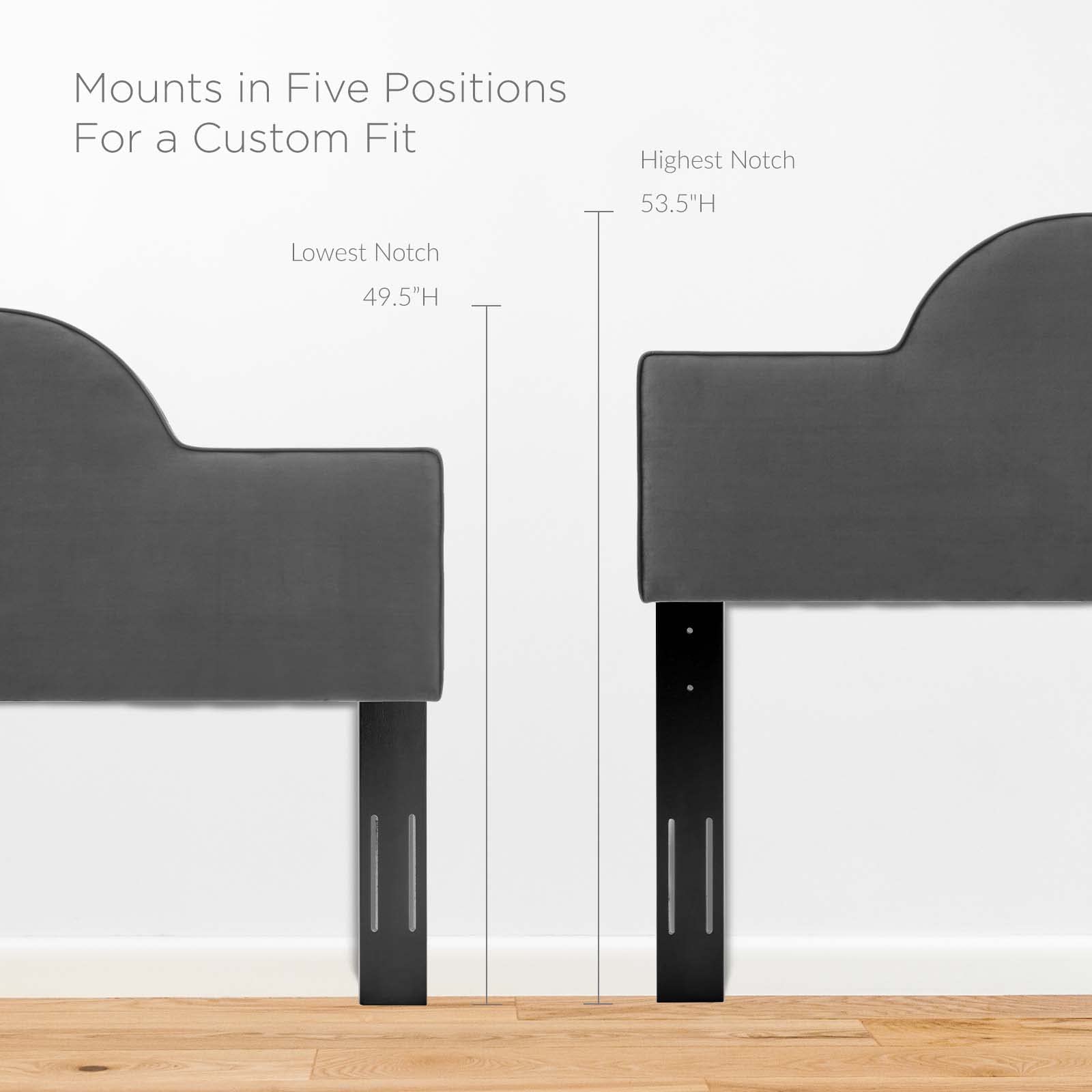 Bed | CasaFoyer Dawn Performance Velvet Twin Headboard | Vibrant Sunrise Design | Stain-Resistant Upholstery | Comfortable Cushioning | Adjustable Height Options | casafoyer.myshopify.com
