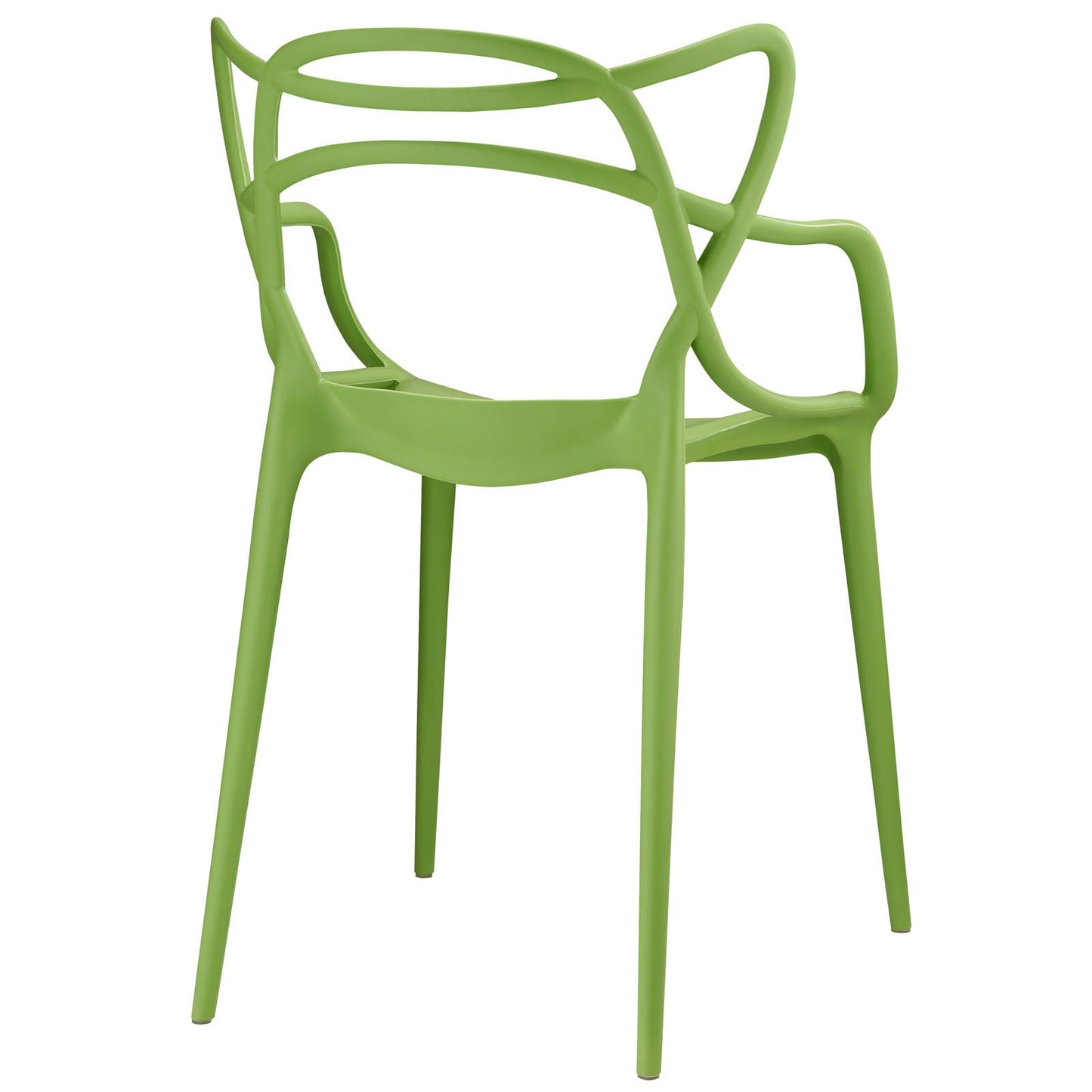 home office desk chairs | CasaFoyer Entangled Dining Chair Set of 4 | Molded Plastic | Captivating Design | Fully Assembled | Wipe-Clean Surface | Foot Caps | Green | casafoyer.myshopify.com