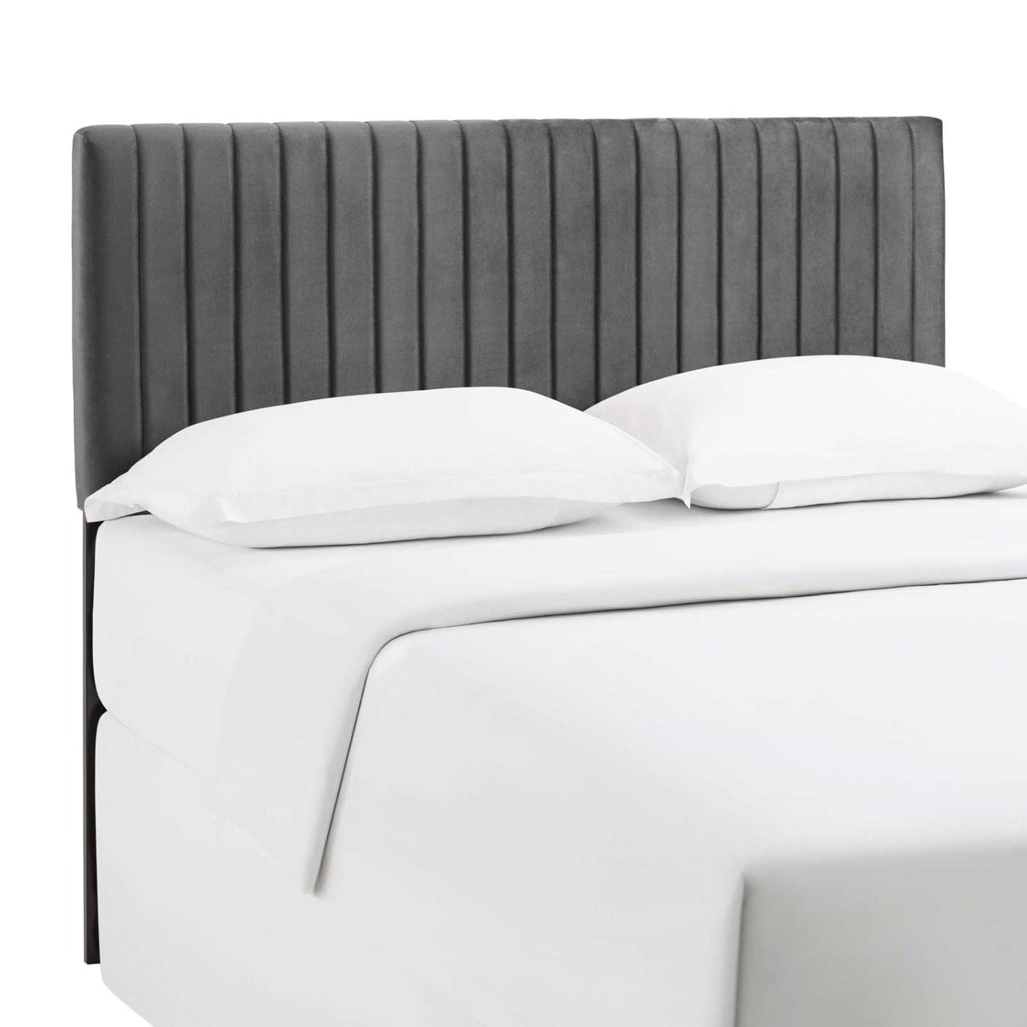 Bed | CasaFoyer Keira Full/Queen Headboard | Luxurious Velvet | Channel Tufting | Stain-Resistant | Solid Wood Frame | Upgrade Your Bedroom with Elegance | casafoyer.myshopify.com