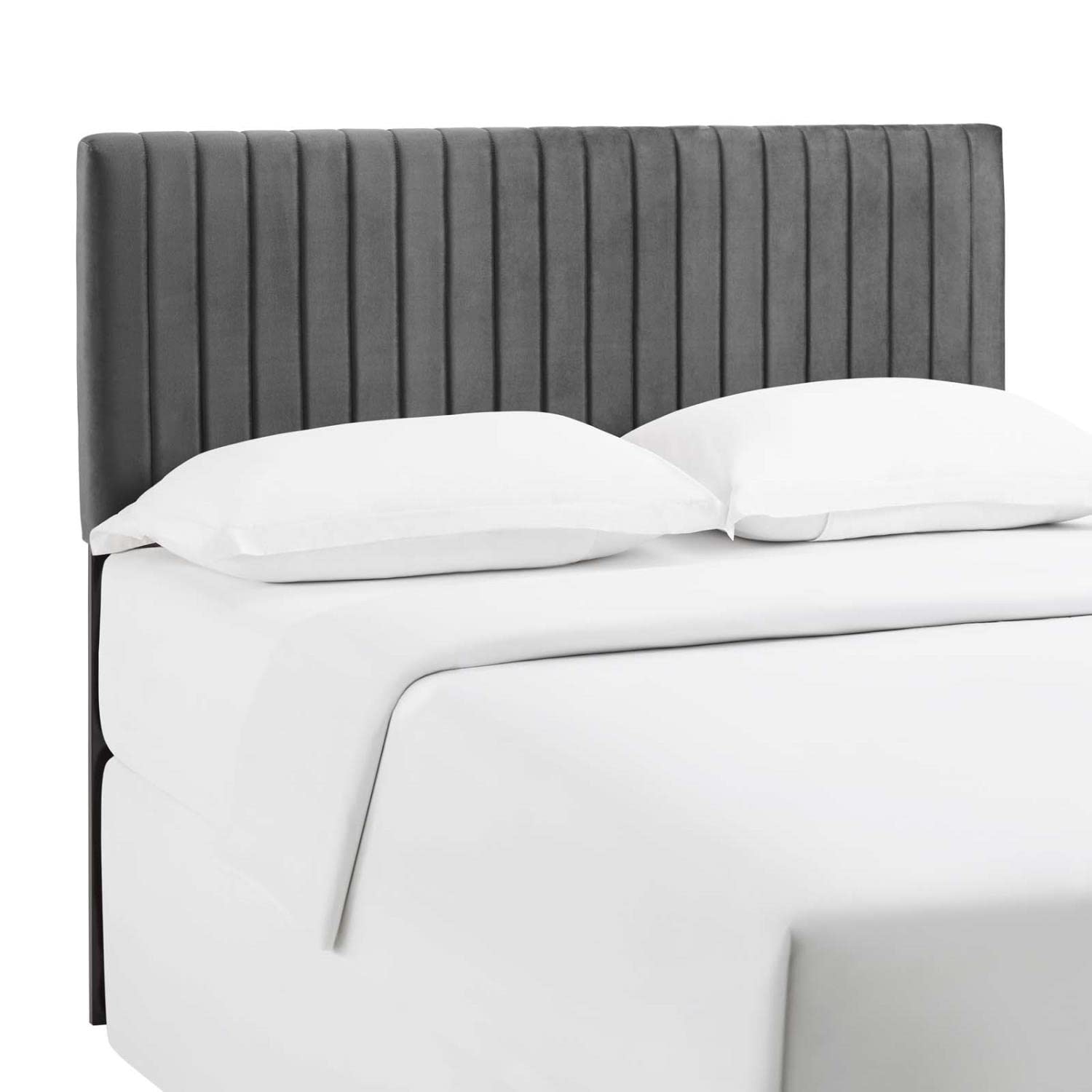 Bed | CasaFoyer Keira Full/Queen Headboard | Luxurious Velvet | Channel Tufting | Stain-Resistant | Solid Wood Frame | Upgrade Your Bedroom with Elegance | casafoyer.myshopify.com