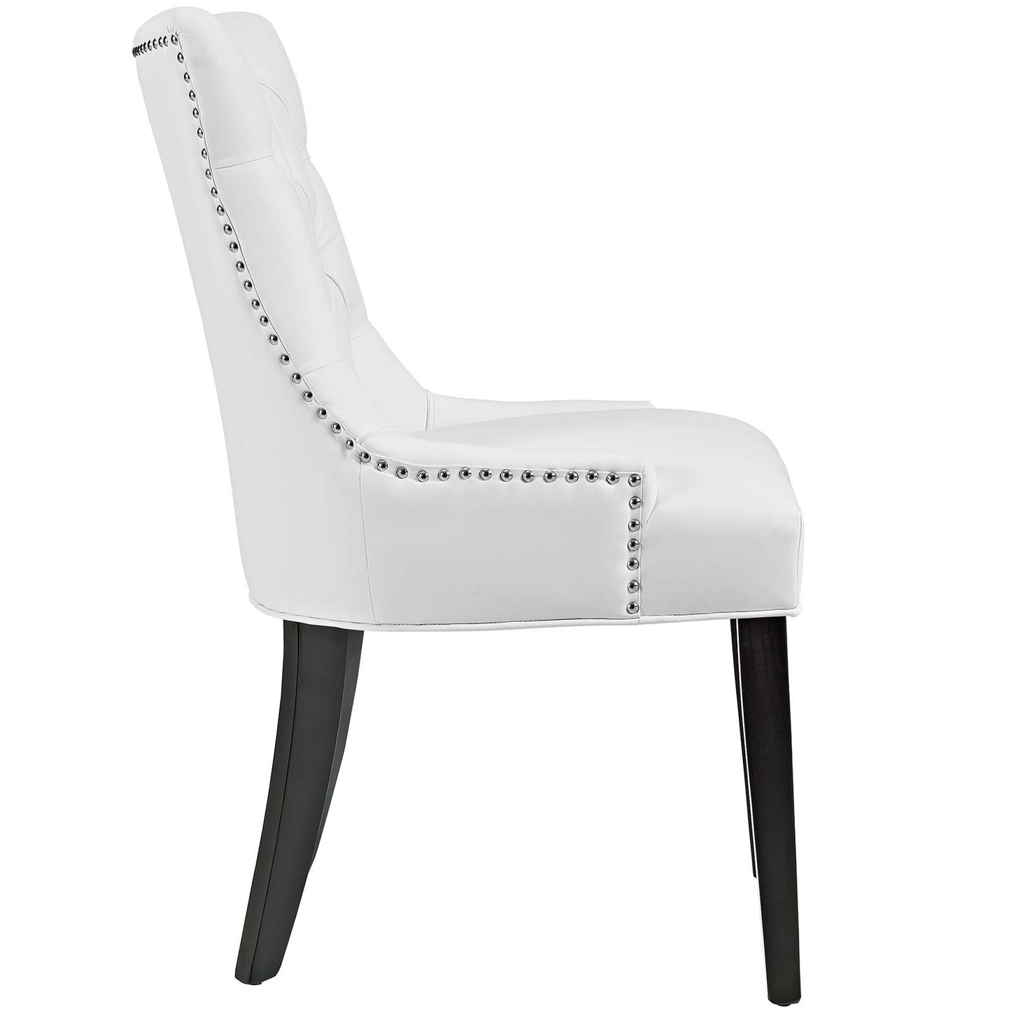 home office desk chairs | CasaFoyer Regent Dining Side Chair Set of 2 | Nostalgic Era Design | Tufted Buttons | Nailhead Trim | Vinyl Upholstery | Non-Marking Foot Caps | Tapered Wood Legs | casafoyer.myshopify.com
