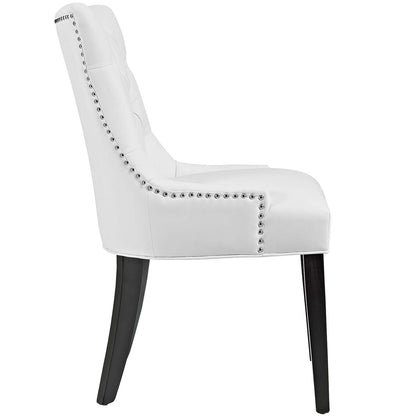 home office desk chairs | CasaFoyer Regent Dining Side Chair Set of 2 | Nostalgic Era Design | Tufted Buttons | Nailhead Trim | Vinyl Upholstery | Non-Marking Foot Caps | Tapered Wood Legs | casafoyer.myshopify.com