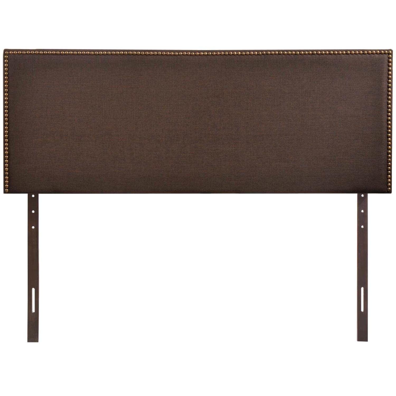 headboards | CasaFoyer  Region Linen Fabric Upholstered Queen Headboard | Spacious & Stylish | High-Quality Particleboard | Solid Wood Poles | Fine Linen Fabric Upholstery | Chic Nailhead Trim | Contemporary Design | Fits Most Queen Beds | casafoyer.myshopify.com