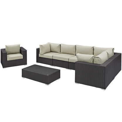 kitchen and dining room sets | CasaFoyer Convene Outdoor Sectional Set | Synthetic Rattan | Weather-Resistant Cushions | Flexible & Stylish | Perfect for Patio, Backyard, Poolside | casafoyer.myshopify.com