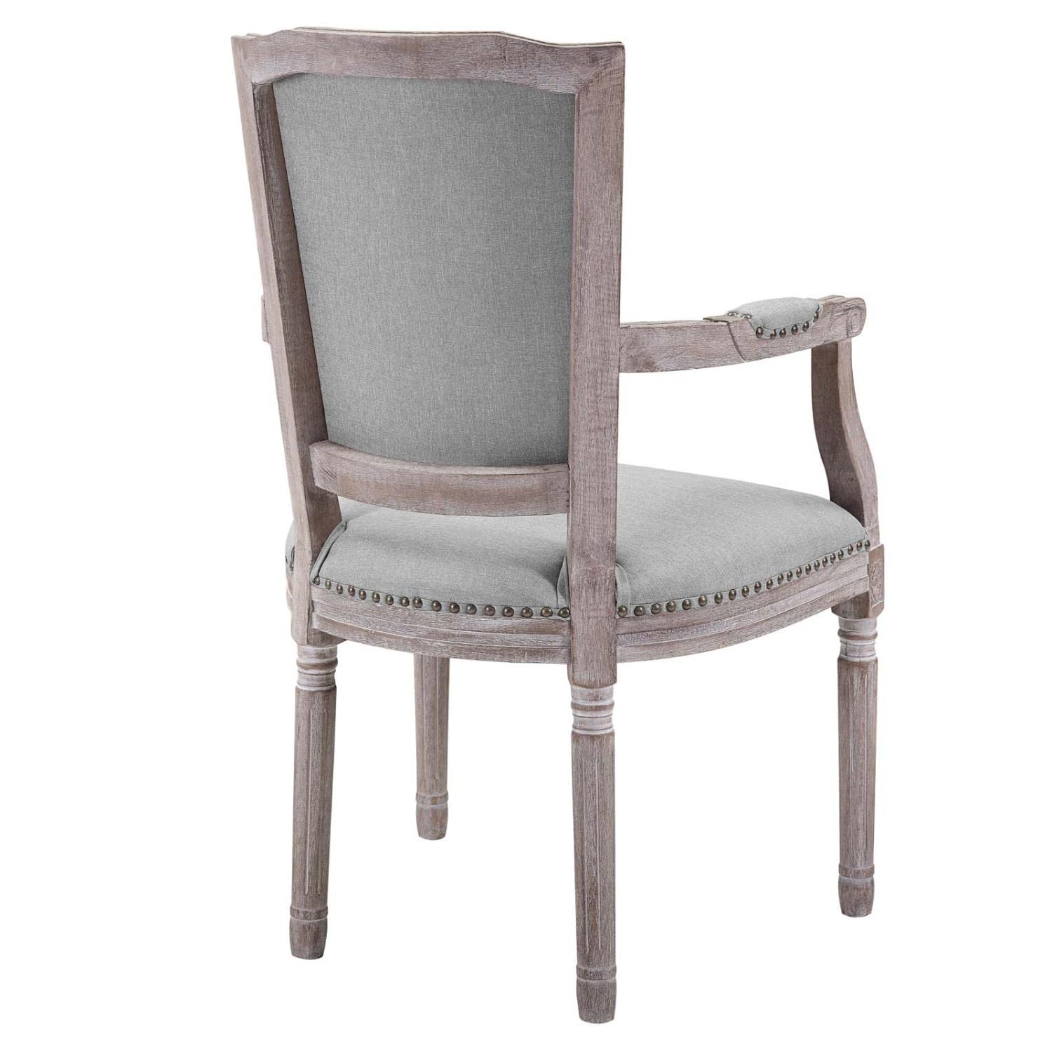 home office desk chairs | CasaFoyer Opulent Penchant Dining Armchair Set | Fluted Wood Frame | Plush Upholstery | Antique Copper Trim | Supports 331 lbs | Fully Assembled | Set of 2 | casafoyer.myshopify.com