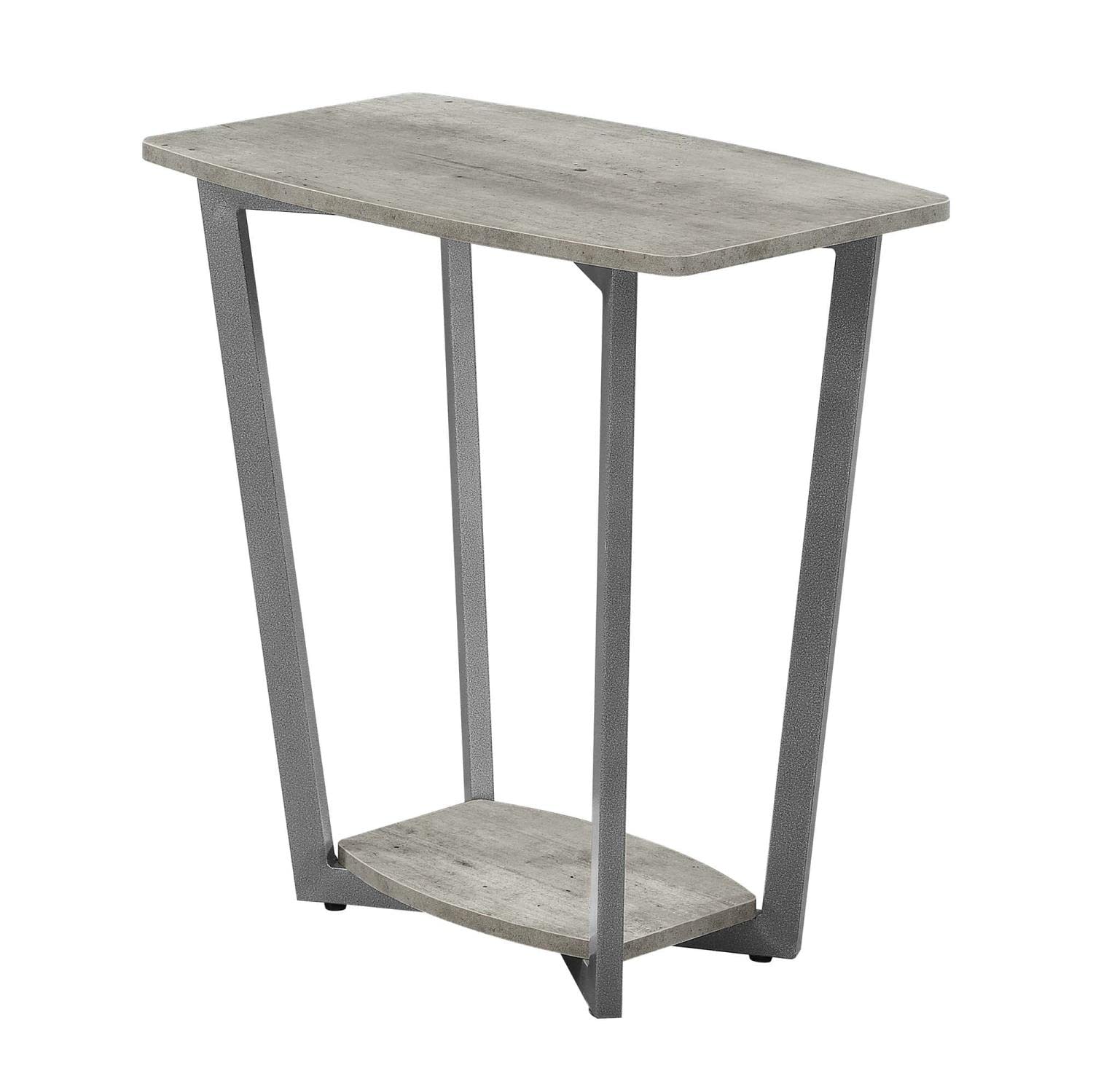 TABLE | Graystone End Table with Shelf by Ergode | Urban Industrial Design | Sturdy Metal Frame | Open Concept Bottom Shelf | Long-lasting Durability | Perfect for Displaying Collectibles | Explore Graystone Collection for a Cohesive Look | casafoyer.myshopify.com