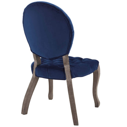 home office desk chairs | CasaFoyer Exhibit French Vintage Performance Velvet Dining Side Chair | Elegant Parisian Design | Weathered Wood Legs | Stain-Resistant Upholstery | Comfortable & Stylish | casafoyer.myshopify.com