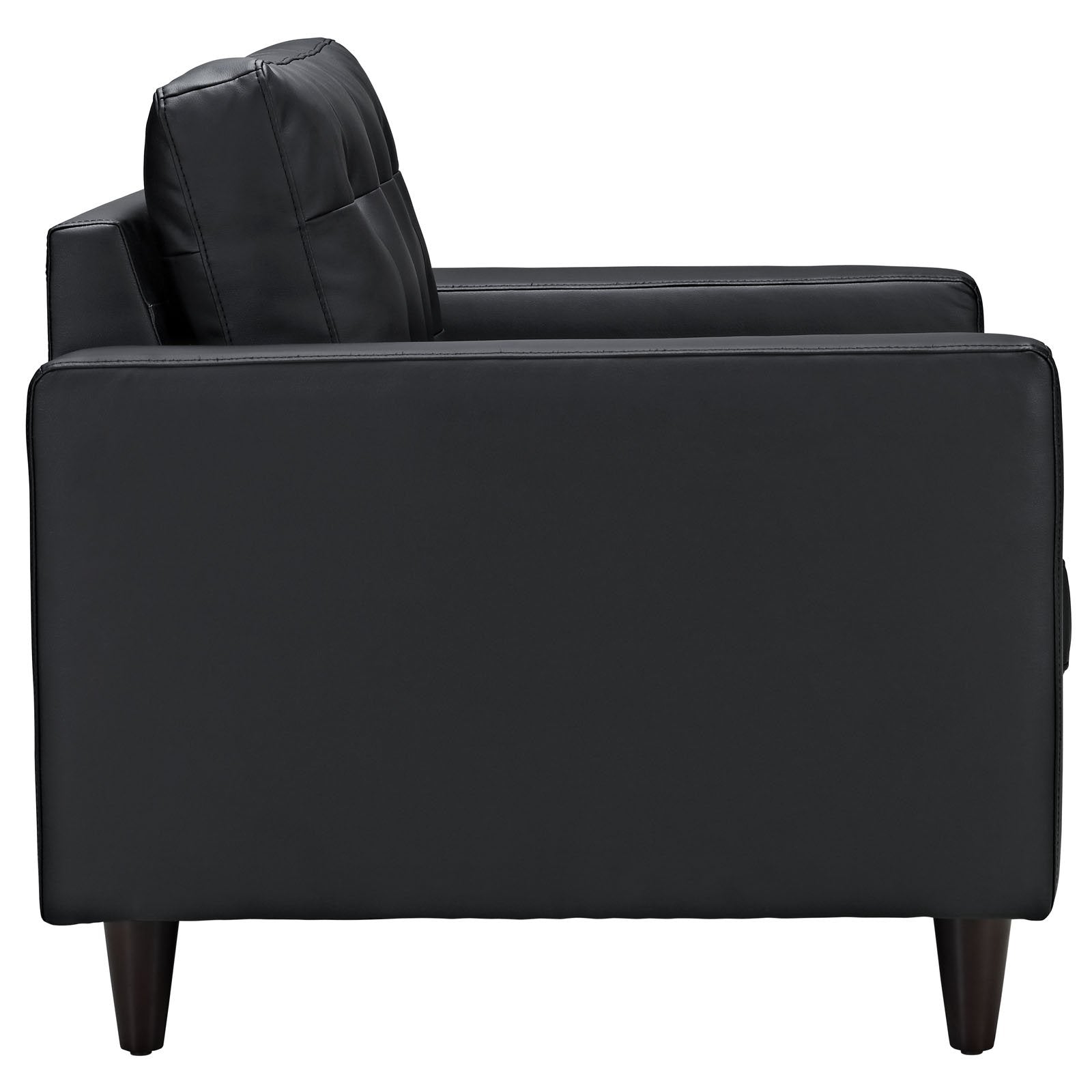 kitchen and dining room sets | CasaFoyer Empress | Exquisite Design Leather Sofa & Armchair Set | Black | Tufted Buttons | Luxurious Cushions | Solid Wood Legs | Bonded Leather Upholstery | casafoyer.myshopify.com