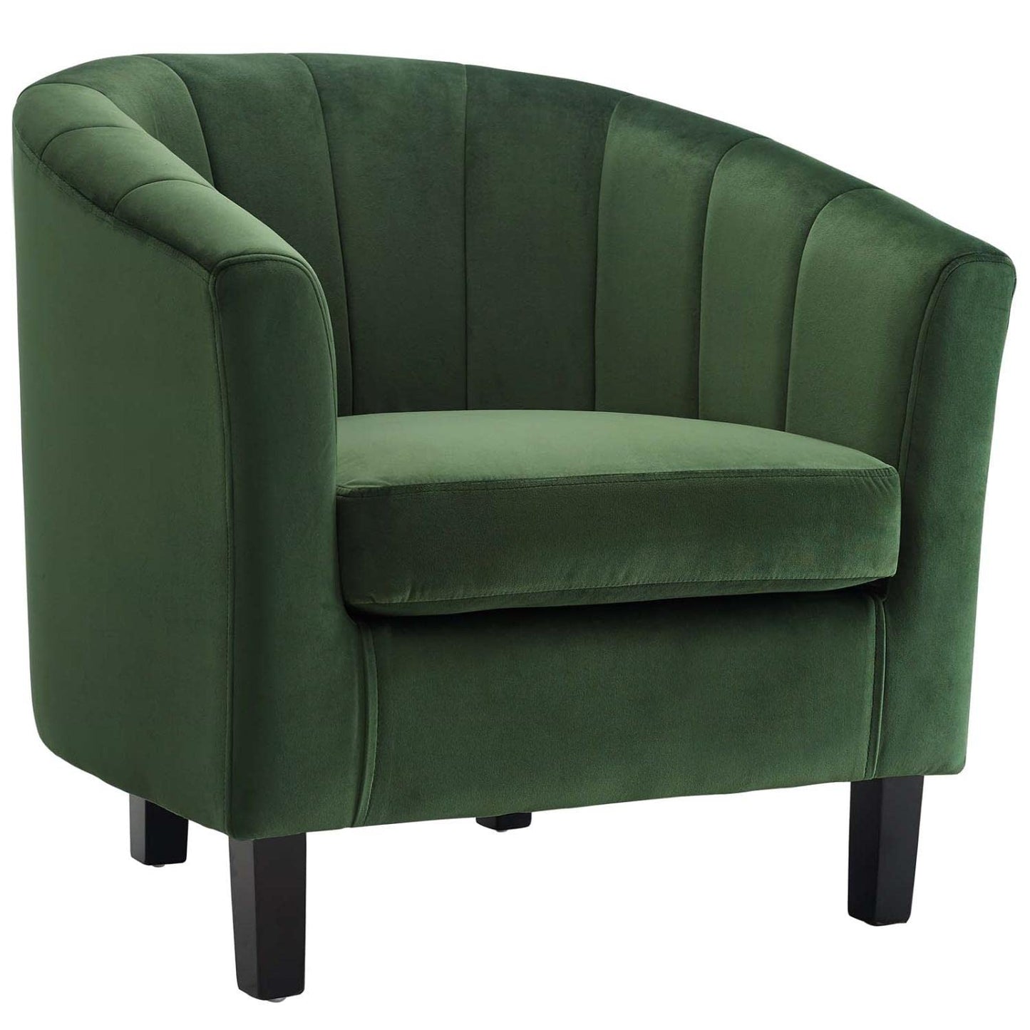 home office desk chairs | CasaFoyer Prospect Performance Velvet Armchair Set of 2 | Stain-Resistant | Channel Tufted | Retro Modern Design | Comfortable | 331 lbs Weight Capacity | casafoyer.myshopify.com
