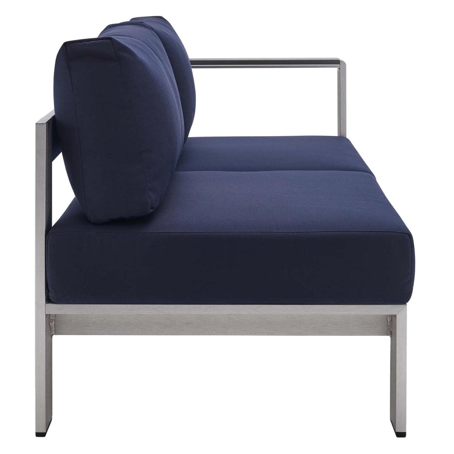 sofas | CasaFoyer Shore Outdoor Patio Aluminum 5 Piece Sectional Sofa Set | Sturdy Anodized Frames | Sunbrella Fabric | Perfect for Casual Gatherings | casafoyer.myshopify.com