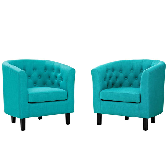 kitchen and dining room sets | CasaFoyer Prospect Button Tufted Upholstered Fabric Sofa Furniture Set | Luxurious Chesterfield Design with Modern Twist | Dense Foam Padding | Solid Wood Frame | Espresso Stained Legs | Non-Marking Foot Caps | Includes 2 Armchairs | casafoyer.myshopify.com