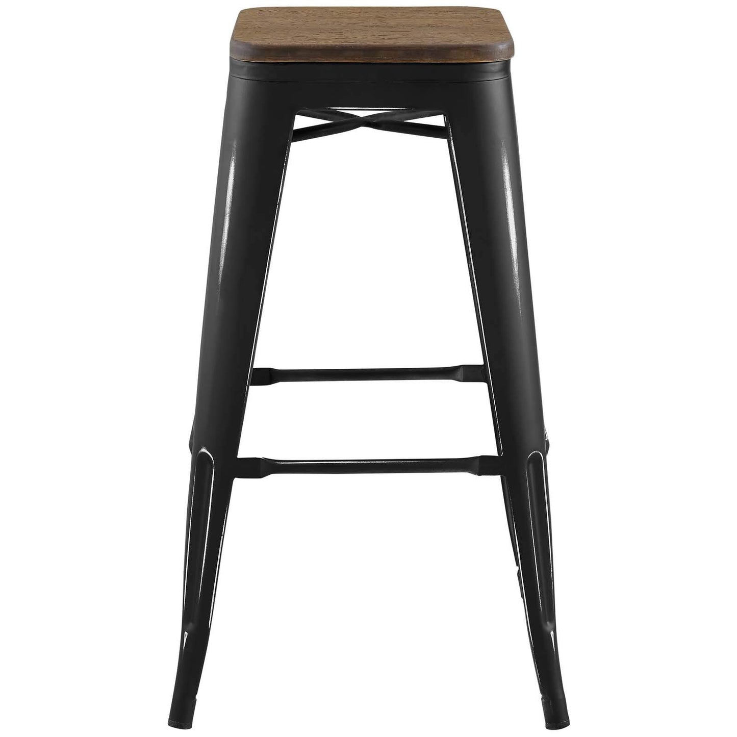 barstools | CasaFoyer Promenade Bamboo & Metal Bar Stool | Vintage Steel Finish | Industrial Modern Design | Versatile & Stylish | Perfect for Breakfast Nook or Bar | casafoyer.myshopify.com