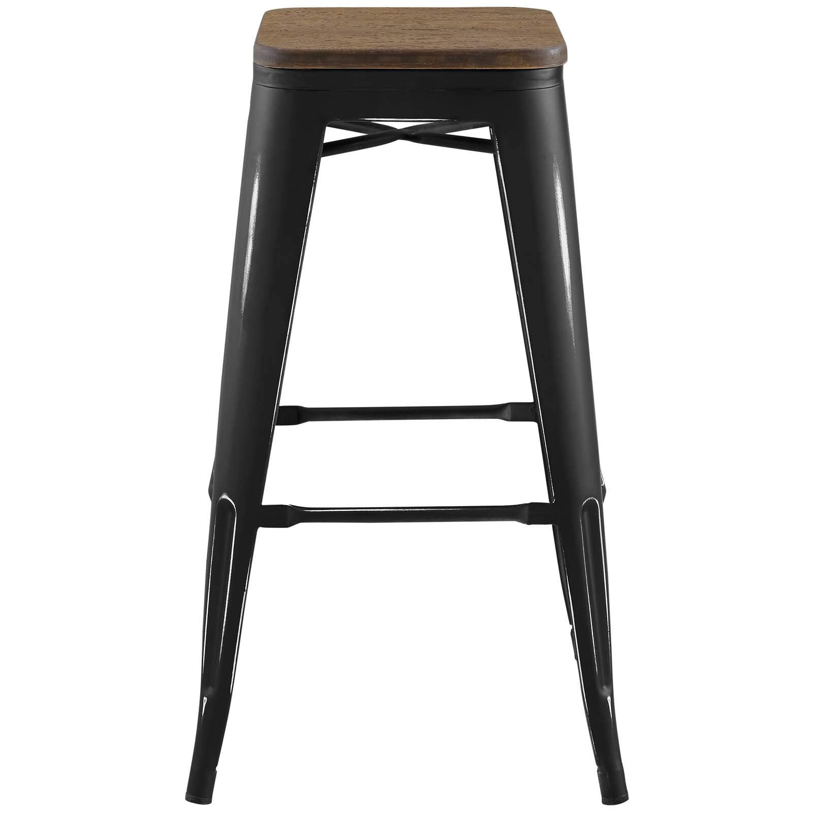 barstools | CasaFoyer Promenade Bamboo & Metal Bar Stool | Vintage Steel Finish | Industrial Modern Design | Exceptional Craftsmanship | Versatile & Eye-Catching | casafoyer.myshopify.com