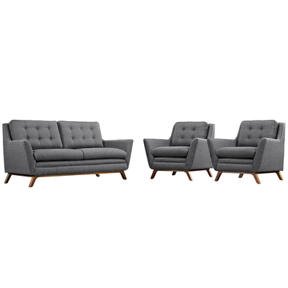 kitchen and dining room sets | CasaFoyer Beguile Collection | Mid-Century Style | Fabric Living Room Set | Gray | casafoyer.myshopify.com