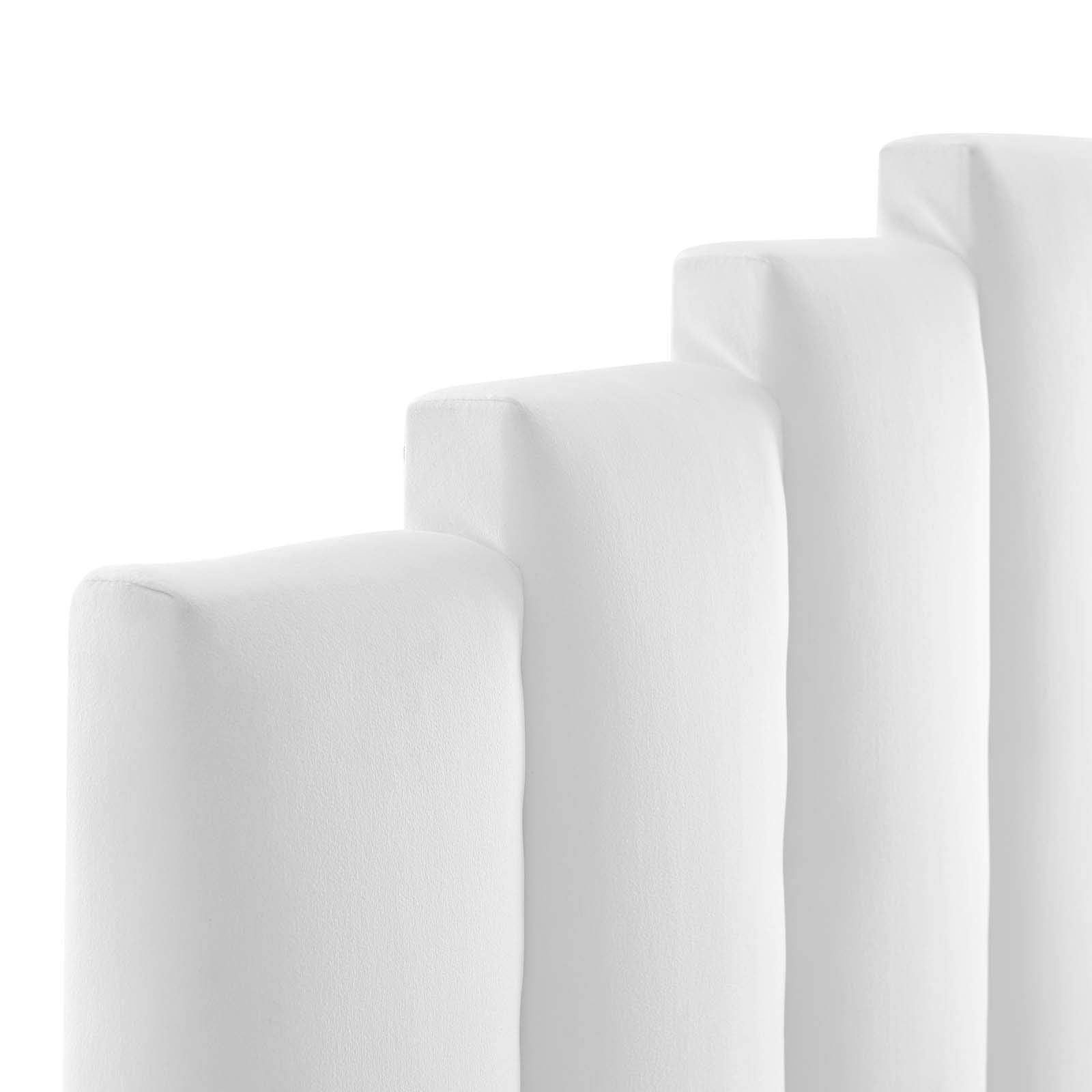 headboards | CasaFoyer Noelle Performance Velvet King/California King Headboard | Opulent Art Deco Style | Stain-Resistant Fabric | Adjustable Height | Cozy Foam Padding | casafoyer.myshopify.com