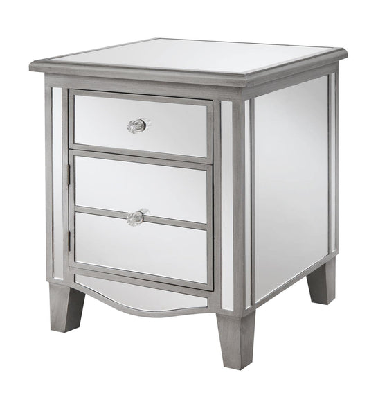 CABINET | Ergode Gold Coast Park Lane Mirrored End Table | Storage Cabinet | Glamorous Accent Furniture | Durable MDF Construction | Easy Assembly | Explore Gold Coast Collection | casafoyer.myshopify.com