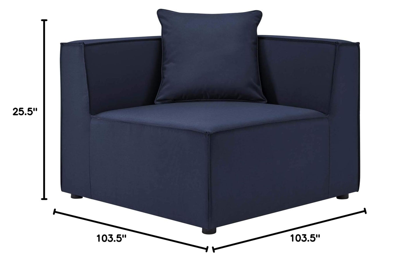 executive chairs | CasaFoyer Outdoor Patio Saybrook Upholstered 5-Piece Sectional Sofa | All-Weather Furniture Set | Water & UV-Resistant | Durable Aluminum Frame | Ideal for Porch, Deck, Poolside, or Patio | Includes 3 Corner Chairs & 2 Armless Chairs | Navy | casafoyer.myshopify.com