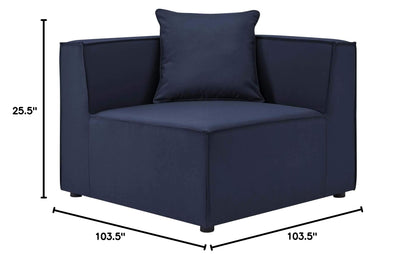 executive chairs | CasaFoyer Outdoor Patio Saybrook Upholstered 5-Piece Sectional Sofa | All-Weather Furniture Set | Water & UV-Resistant | Durable Aluminum Frame | Ideal for Porch, Deck, Poolside, or Patio | Includes 3 Corner Chairs & 2 Armless Chairs | Navy | casafoyer.myshopify.com