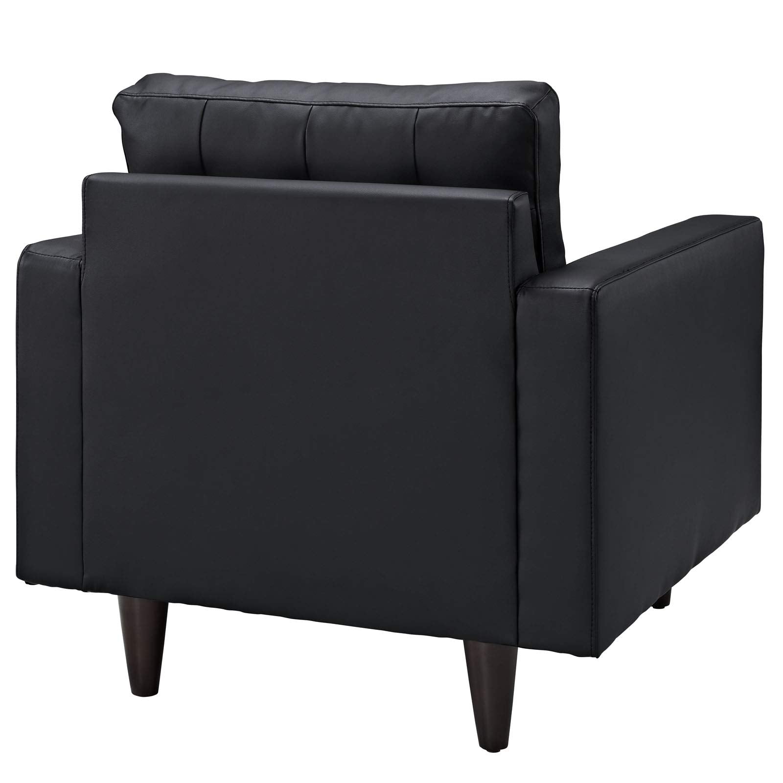 home office desk chairs | CasaFoyer Empress Mid-Century Style Ottoman | Luxurious Leather Upholstery | Plush Foam Padding | Stained Hardwood Legs | Serene & Stylish Surroundings | casafoyer.myshopify.com