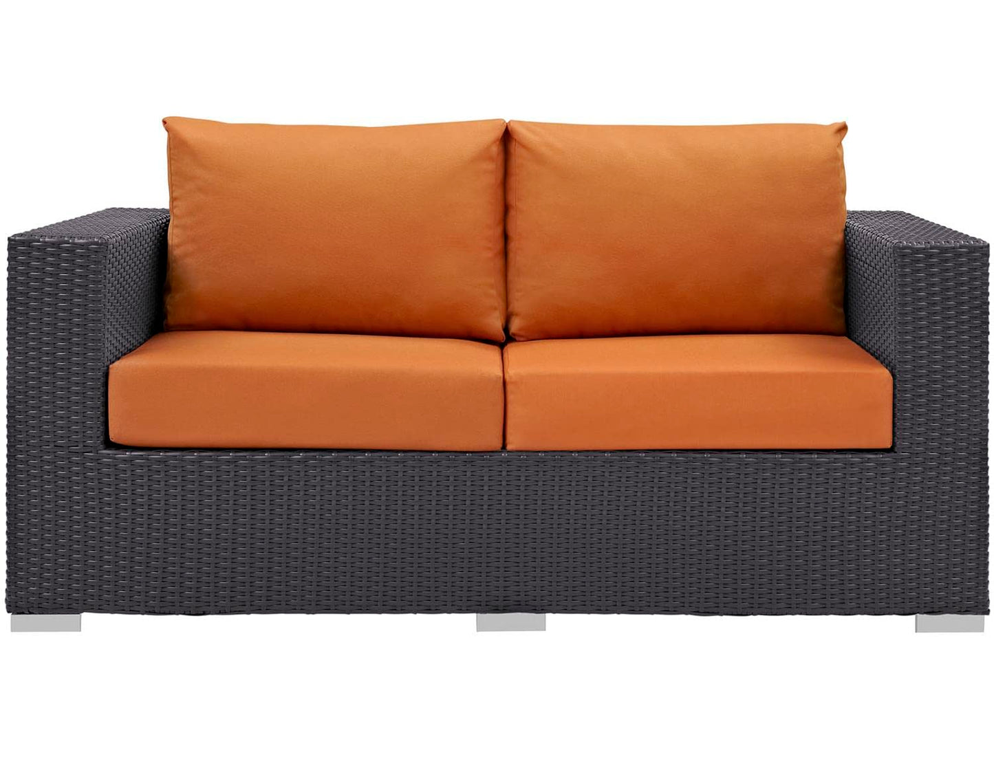 Patio Furniture Sets | Convene Outdoor Sectional Loveseat | Durable Rattan & Aluminum Frame | All-Weather Cushions | Versatile & Stylish Patio Furniture | casafoyer.myshopify.com