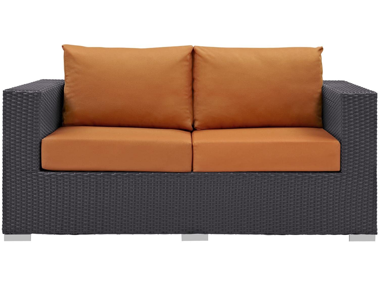 Patio Furniture Sets | Convene Outdoor Sectional Loveseat | Durable Rattan & Aluminum Frame | All-Weather Cushions | Versatile & Stylish Patio Furniture | casafoyer.myshopify.com