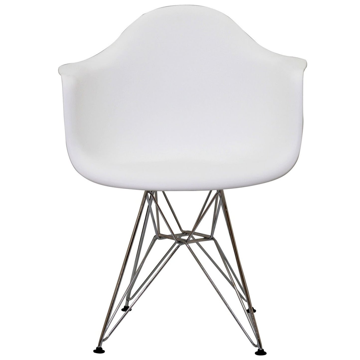 home office desk chairs | CasaFoyer Paris Wire Armchair | Molded Plastic Seat | Chromed Steel Wire Base | Comfortable & Versatile | Ideal for Living or Working Areas | Stylish & Functional Seating | casafoyer.myshopify.com