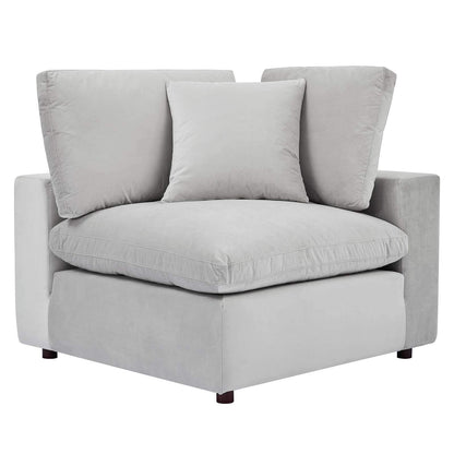 sofas | CasaFoyer Commix Corner Chair | Plush Velvet | Sleek Design | Stain-Resistant | Solid Wood Construction | Foam Padded | Down Feather Cushions | 331 lbs Capacity | casafoyer.myshopify.com