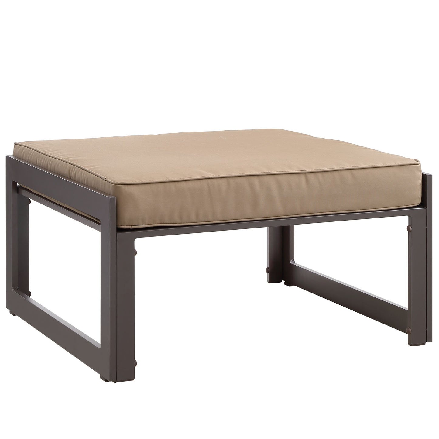 Ottoman | Fortuna Outdoor Patio Ottoman | Versatile Bench | Durable Aluminum Frame | All-Weather Cushions | Contemporary Elegance | Ideal for Outdoor Lounge | casafoyer.myshopify.com