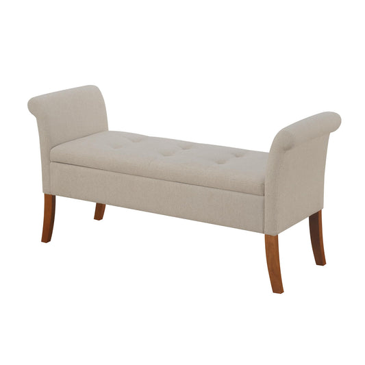 Ottoman | Designs4Comfort Garbo Storage Bench | Cozy Ottoman with Ample Storage Space | Durable Poplar Wood & Plush Fabric Upholstery | Enhance Any Room Decor | casafoyer.myshopify.com