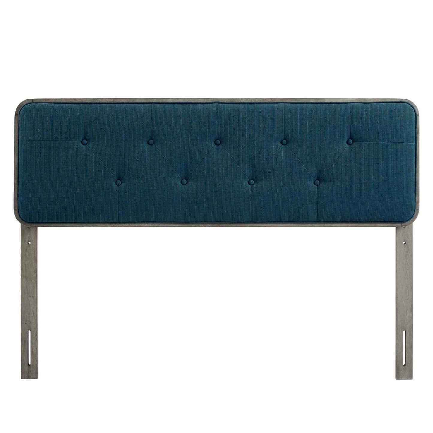 Bed | CasaFoyer Collins Tufted Wood Twin Headboard | Retro Charm | Organic Beauty | Gray Azure | casafoyer.myshopify.com