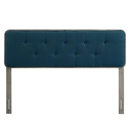 Bed | CasaFoyer Collins Tufted Wood Twin Headboard | Retro Charm | Organic Beauty | Gray Azure | casafoyer.myshopify.com
