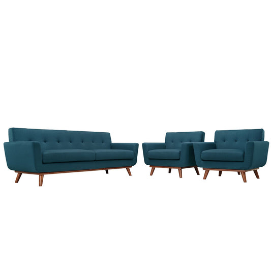 Sofa & chair Sets | Engage Sofa | Gently Curved Design | Tufted Buttons | Sturdy Wood Legs | Perfect for Lounging and Entertaining | casafoyer.myshopify.com