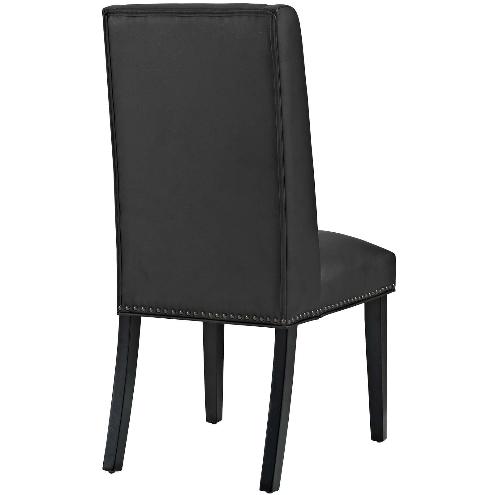 home office desk chairs | CasaFoyer Baron Dining Chair | Opulent Heritage Design | Antique Copper Nailhead Trim | Premium Vinyl Upholstery | Sturdy Wooden Frame | Non-Marking Foot Glides | casafoyer.myshopify.com