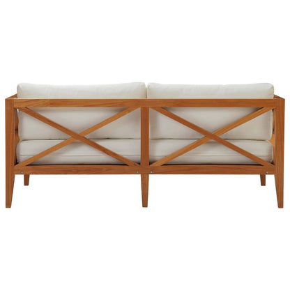 sofas | CasaFoyer Northlake Premium Grade A Teak Outdoor Collection | Customizable Configurations | Balcony, Backyard, Patio, Gazebo, Poolside, Garden | Sofa & All-Weather UV Resistant Cushions | casafoyer.myshopify.com